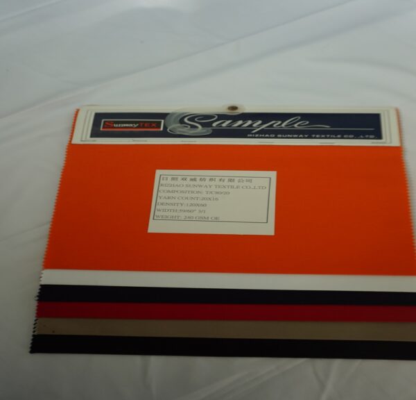 TC65/35 20X16 120X60 59/60"3/1 FRESH POLYSTER OF OE FABRIC 235GSM